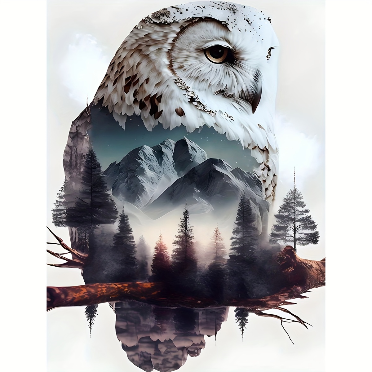 

Owl 5d Diamond Painting Kit For - Diy Rhinestone Art, Set, , 11.8x15.7