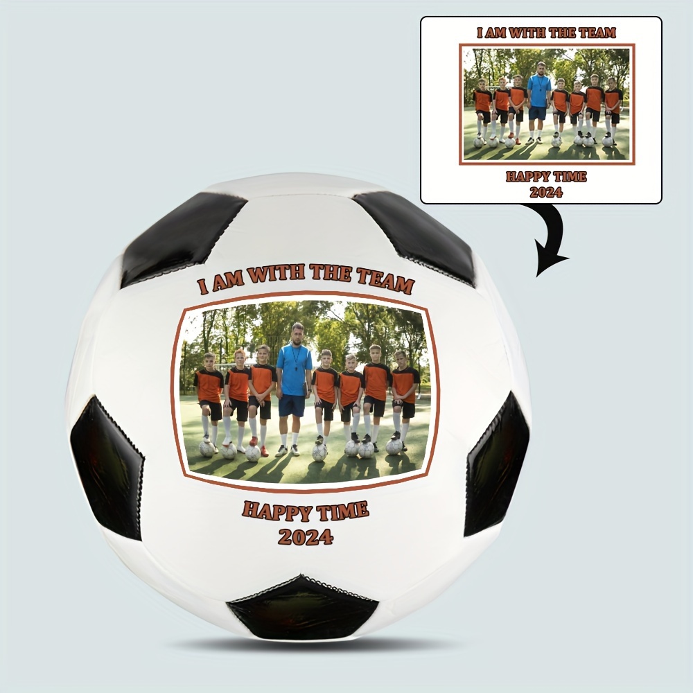 Balón Fútbol Creativo Personalizado Imagen/texto Grabado - Temu Chile