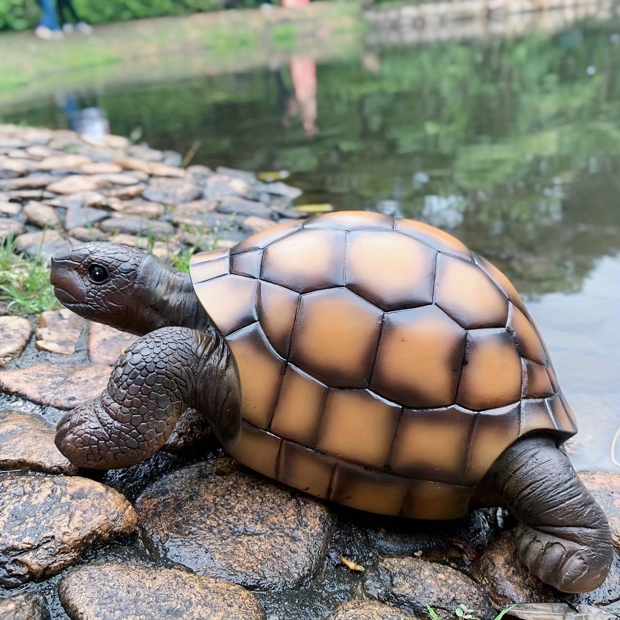 Unique Resin Turtle Sculpture - Whimsical Garden & Lawn Decor, Outdoor Spaces