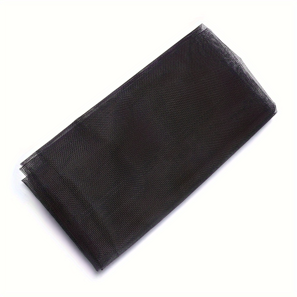 Muggennet voor ramen, insectenbescherming, raamnet, vliegengaas, met 6 rollen, zelfklevend, zonder boren, 1,5 m x 1,3 m, zwart, 6 stuks