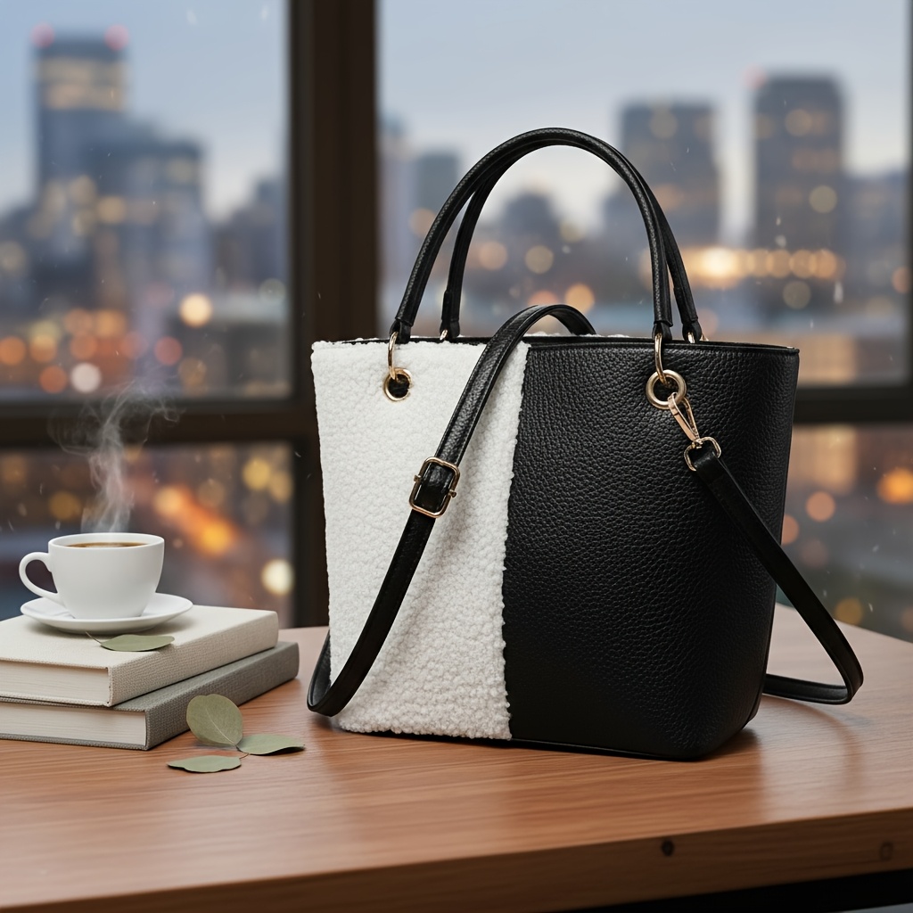 Retro & Crossbody Bag With Detachable Strap & Closure - Large Capacity Suitable For Shopping, , Closure Handbag, Suitable For Commuting, , Gift For