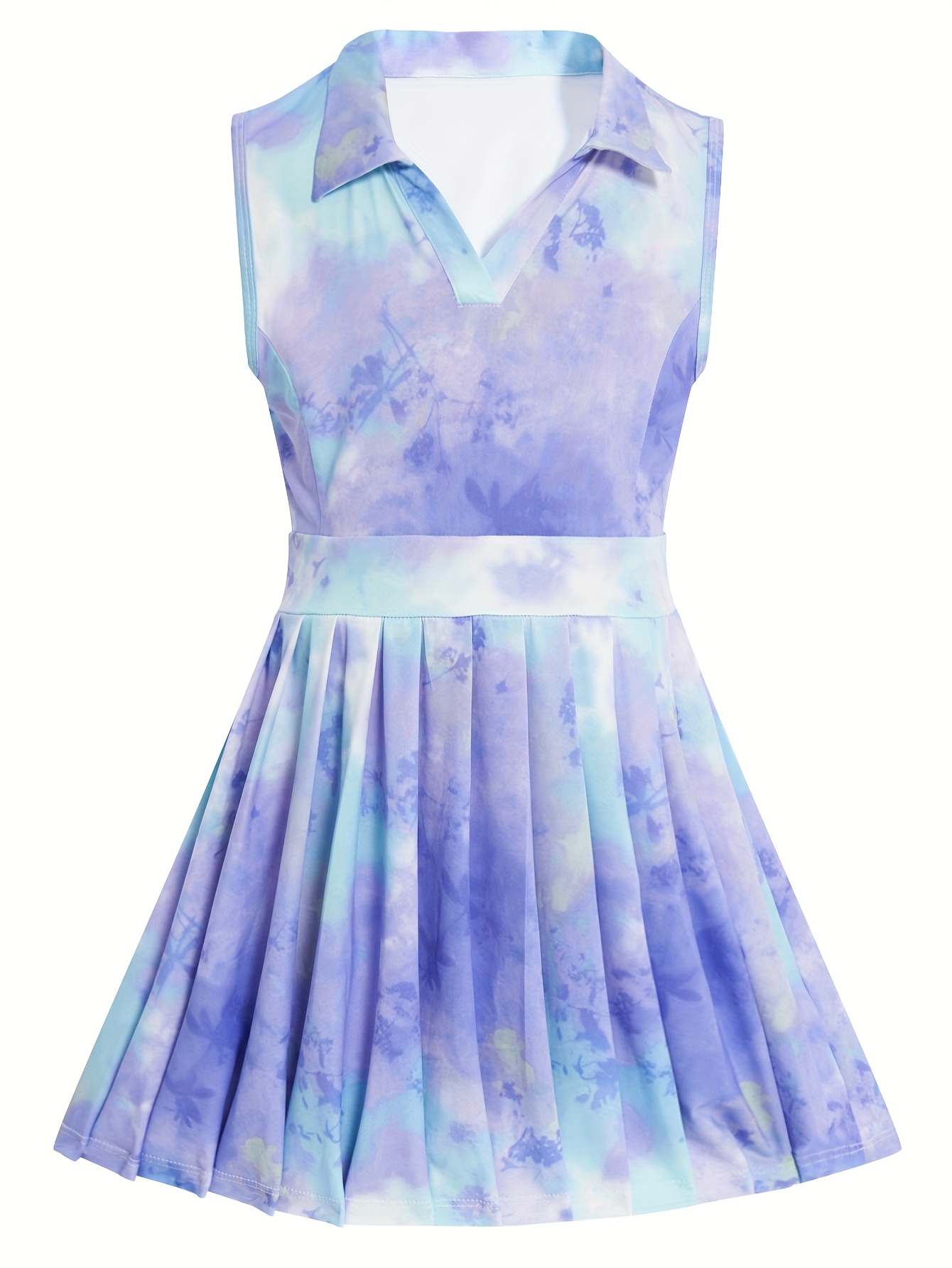 open lace back dress Tennis Romper Dress Pastel Blue – Clothe Boutique main image 0