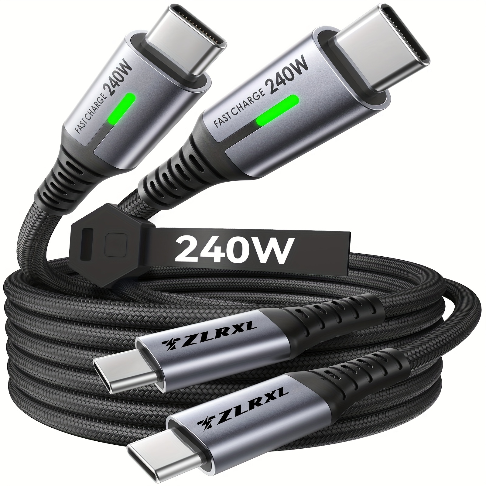   240w   charging high speed data transmission type c to type c interface data cable suitable for devices such as samsung iphone 15 16 macbook ipad xiaomi etc