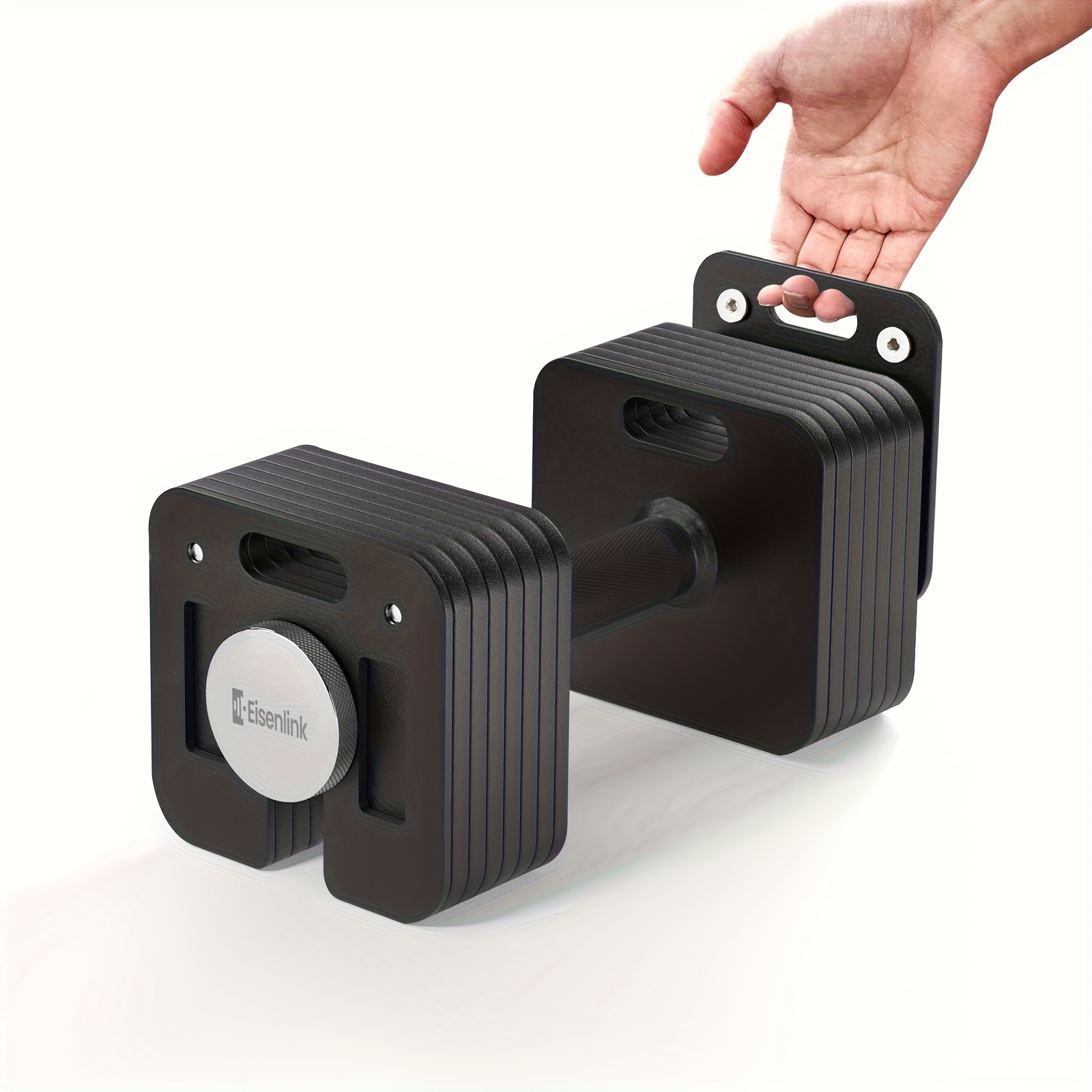 Eisenlink 16kg Adjustable Dumbbell Set - Features An Anti-slip Handle And Allows For 1kg With A Secure Locking Mechanism, Perfect For Home Fitness