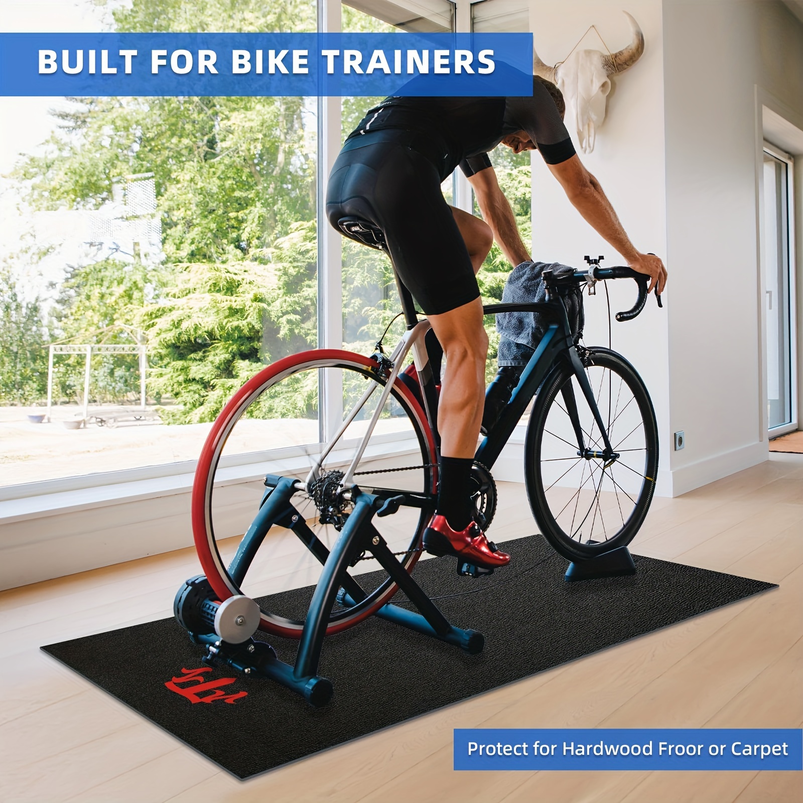Trainer Mat Best Exercise Bike Mat For Carpet Walking Pad Mat For