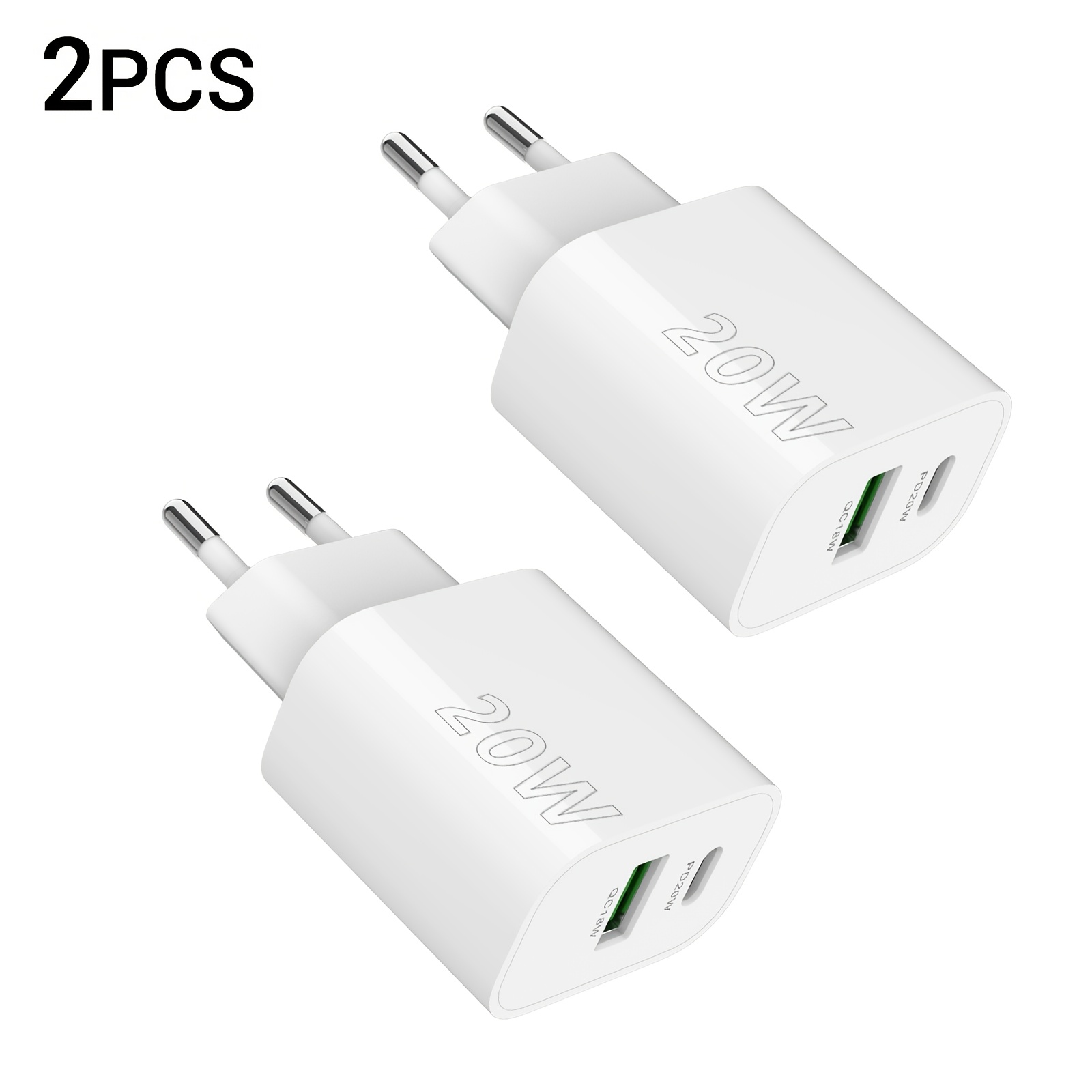 Caricatore USB 5V 2A Caricabatterie A 2 Porte Adattatore Di Alimentazione Per Telefono Cellulare Spina UE Ricarica Da Muro Per Iphone 11 12 13 Pro Max Samsung Xiaomi - Foto 2