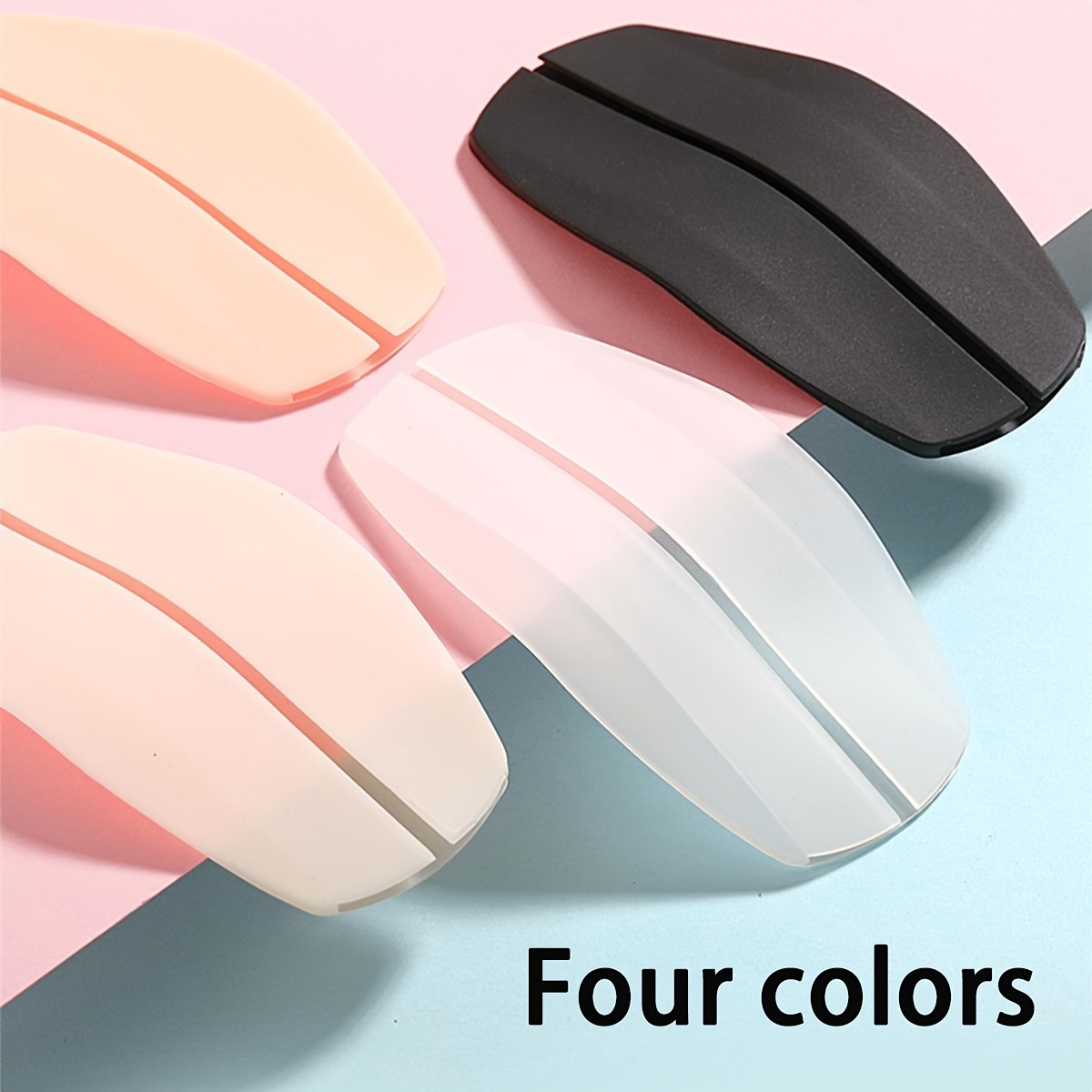 

4-pack Silicone Bra Strap Pads, Non-slip Anti-slip Shoulder Cushions, Solid Color Underwear Clips, Comfortable Sports Bra Accessories, 100% Silicone Bra Strap Grips