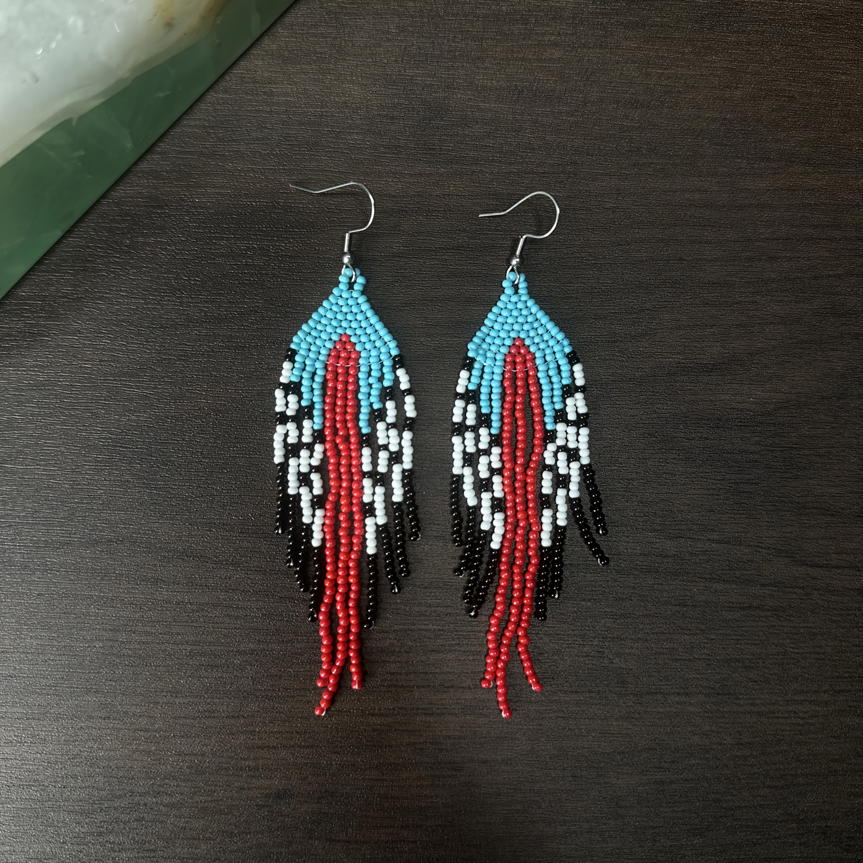 Creative Bohemian Colorful Bead Dangle Earrings