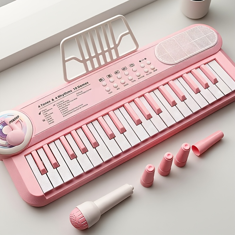 Image of Keyboard Toy, Multifunction Musical Instrument, Beginner's Piano For , Finger Music Playset, Ideal For Christmas, Halloween, Birthday Gift, Usb Or Aa Batteries (not Included)