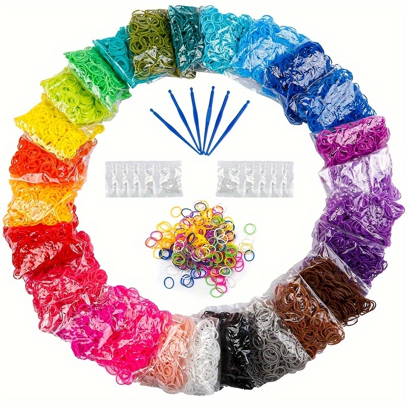 

1252-piece Loom Band Kit For Bracelet Making - Premium Diy Jewelry Crafting Set With Colorful Rubber Bands, Ideal For Handmade Gifts & Creative Projects