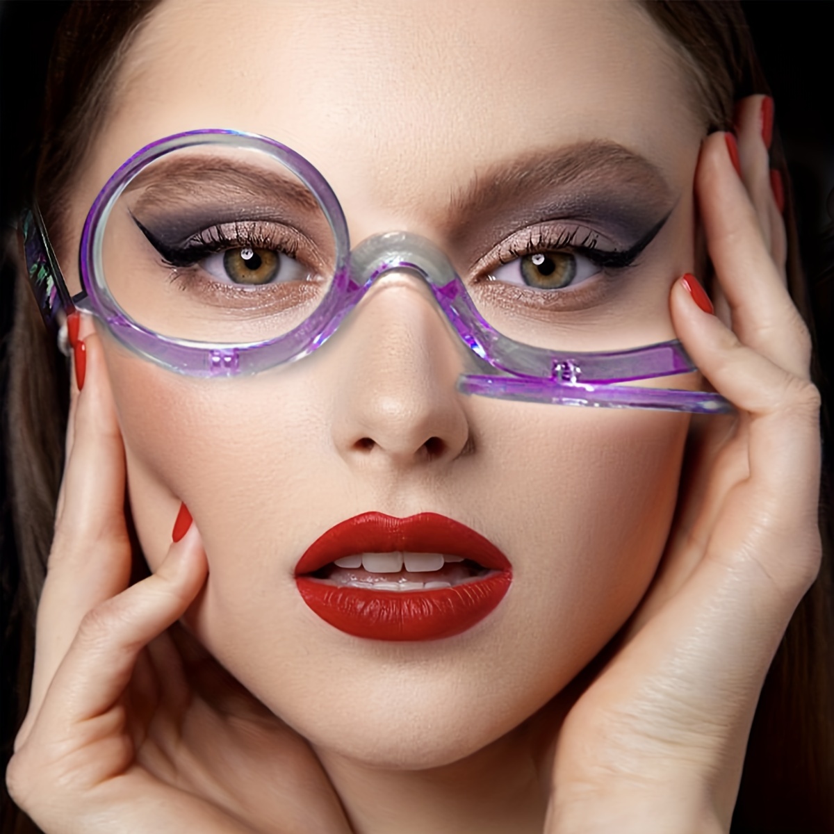 1 pza. Gafas Aumento Lentes Giratorios Maquillaje Anteojos - Temu Chile