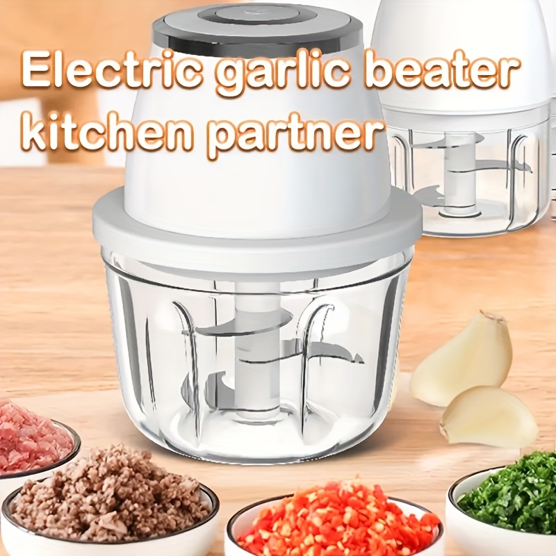 1pc electric garlic beater multifunctional mincer healthy material three layer knife post usb charging multi purpose machine detachable cleaning suitable for making seasoning dip     etc Product details 4