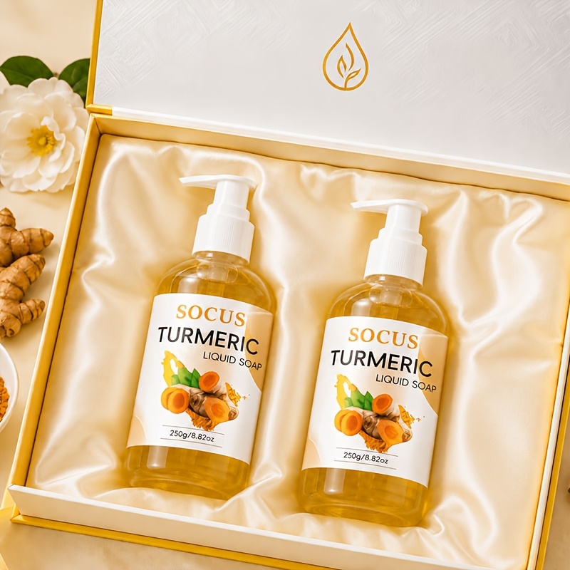 Image of 2pcs, Turmeric Body Wash, Moisturizes Skin, Long-lasting Fragrance, , , Men's/women's Body Wash, Gently Nourishes Skin Without Irritation, Deep Cleans To Skin, Removes Odor, Essential For Travel