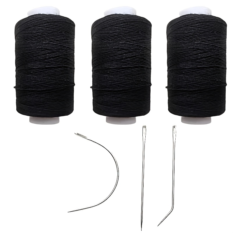TEMU 3 Spools Of Heavy-duty Sewing Thread For Wig Making, Hair Extensions, Weft Sewing, Applications, And Projects. Designed For Hair Extensions And