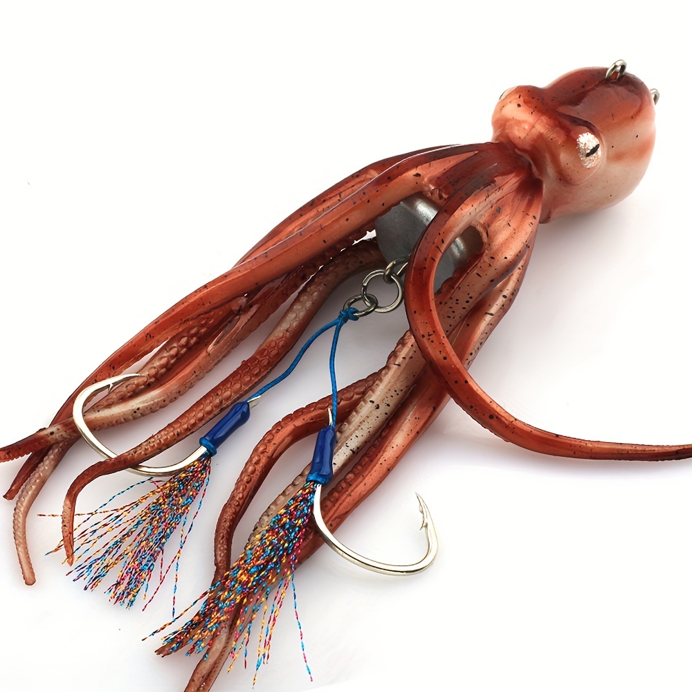 Long Casting Bionic Octopus Artificial Soft Lure Fishing - Temu