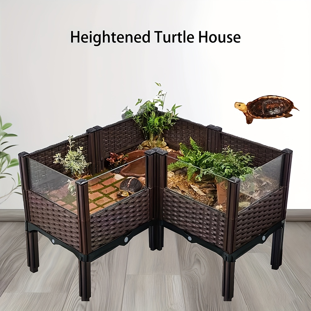 c6 corner fitting heightened reptile terrarium woven design Temu