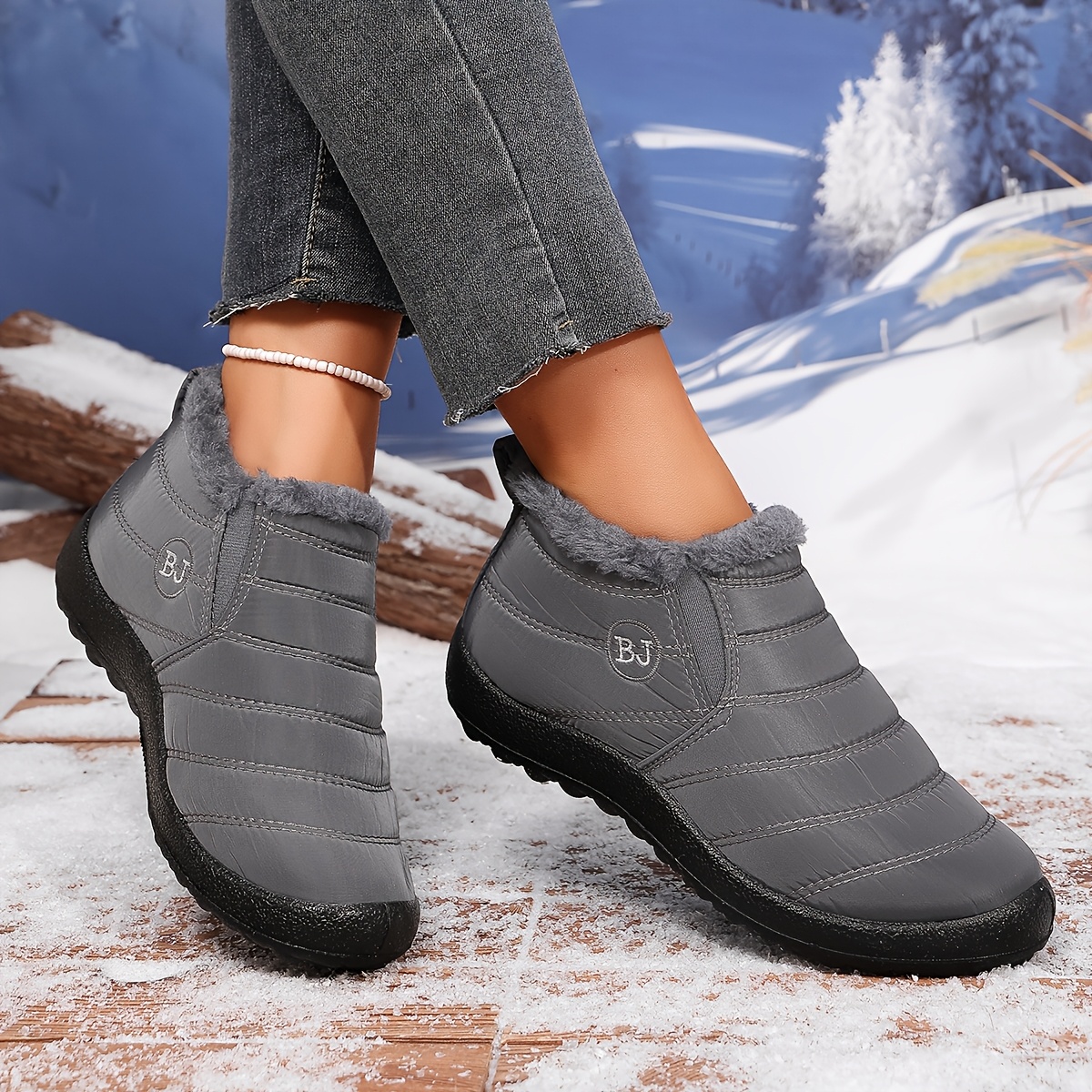 Ultra-Warm Winter Boots with Thick Sole