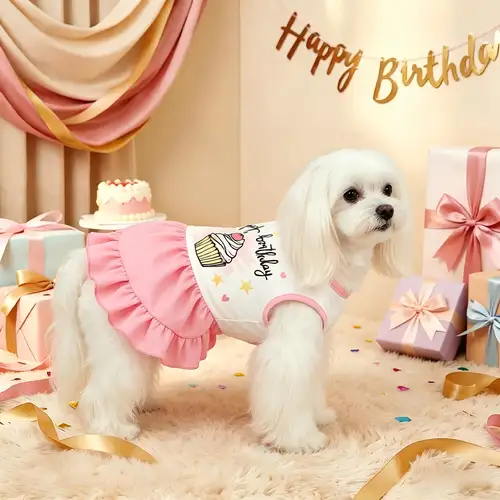 puppy birthday dress Dog Birthday Tutu Dress Outfit , Cat Birthday Dress, Dog Dress, Dog Birthday Outfit, Pet Birthday, Customize Dog Dress Clothes