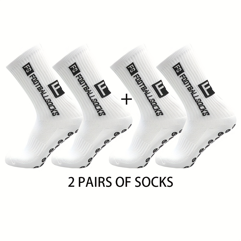 E-shop 2 Paar rutschfeste, verschleißfeste Sportsocken für Damen und Herren, in verschiedenen Farben erhältlich, geeignet für Outdoor-Fußball,