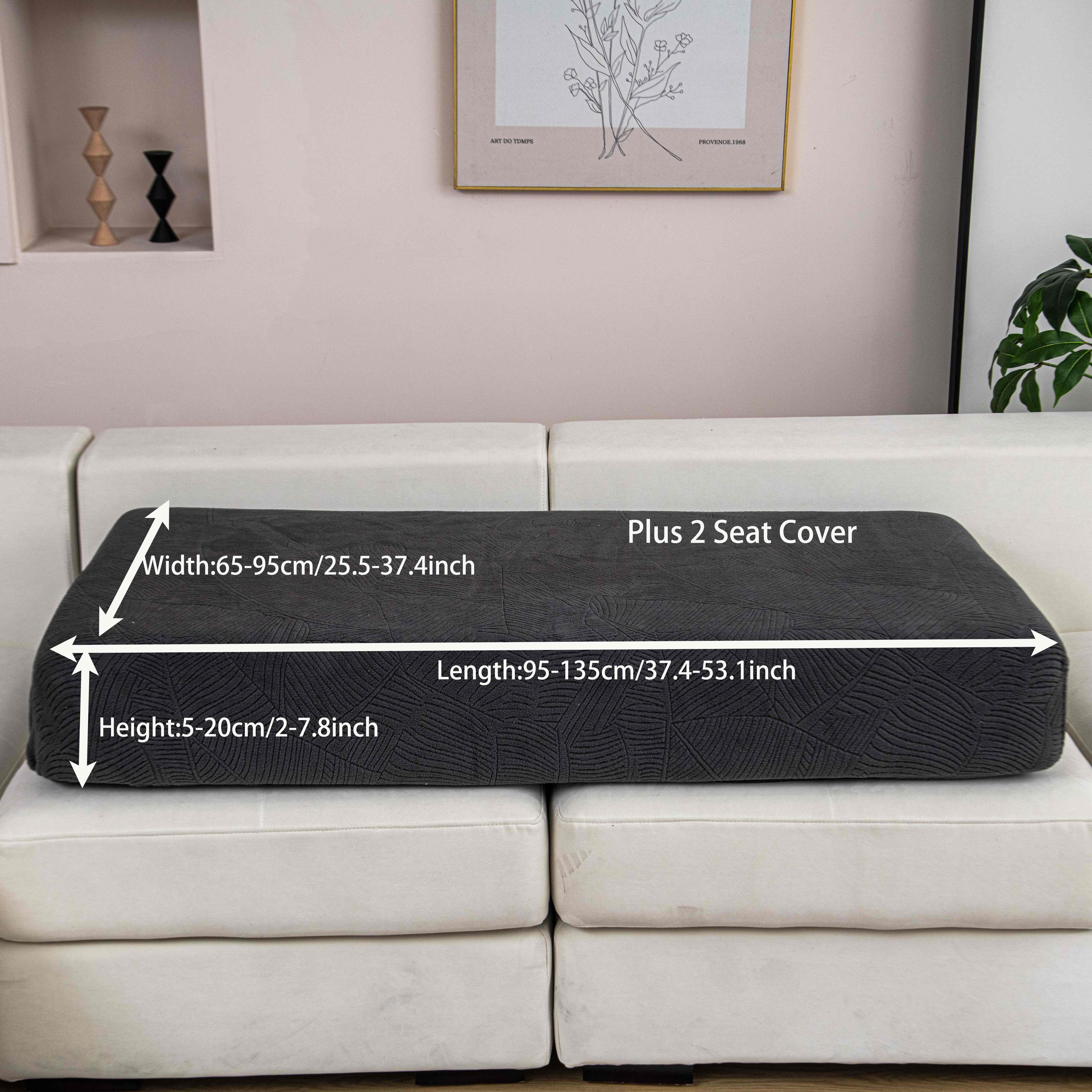 TEMU 1pc, And Banana, Universal Sofa Cushion For , Irregular Line Plush Minimalist Light Solid Color Elastic All-inclusive Universal Sofa Cover, And