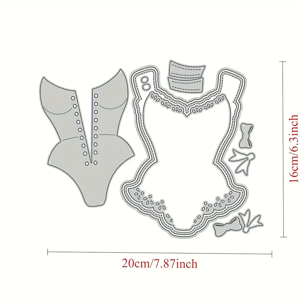TEMU 1pc Claus Skirt Metal Cutting Die, Ideal For Photo Albums, Crafts, Relief Templates, Handmade Cards, And Tools For Producing Gift Cards
