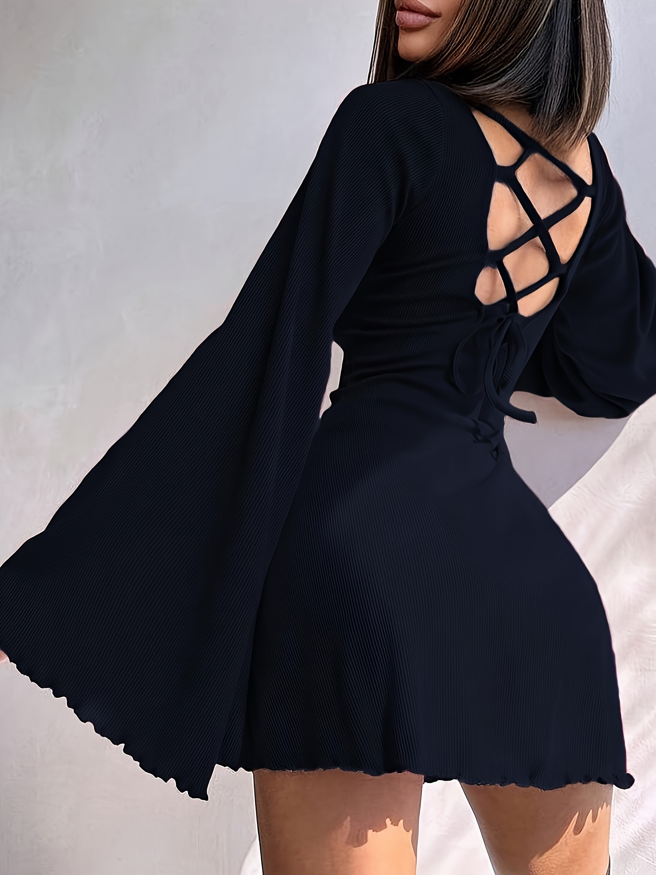 flared arm dress Flared Sleeve Shift Dress-Multi, Orchid Canopy main image 1