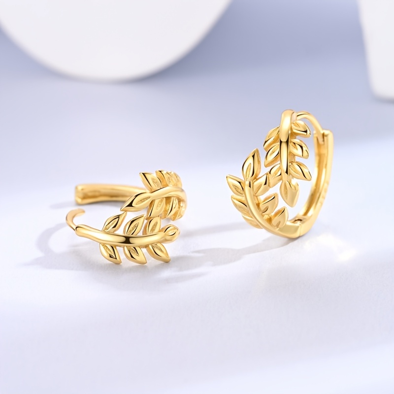 Women's 925 Silver Elegant Hoop Earrings
