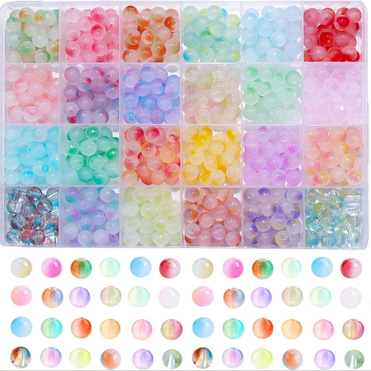 Perles Et Loisirs Bijoux CORHAD Ensemble De 710 Perles Plates En Verre Pour La Fabrication De Colliers Et De Bracelets Fournitures Artisanales Uniques Perles En Verre Pour Bijoux