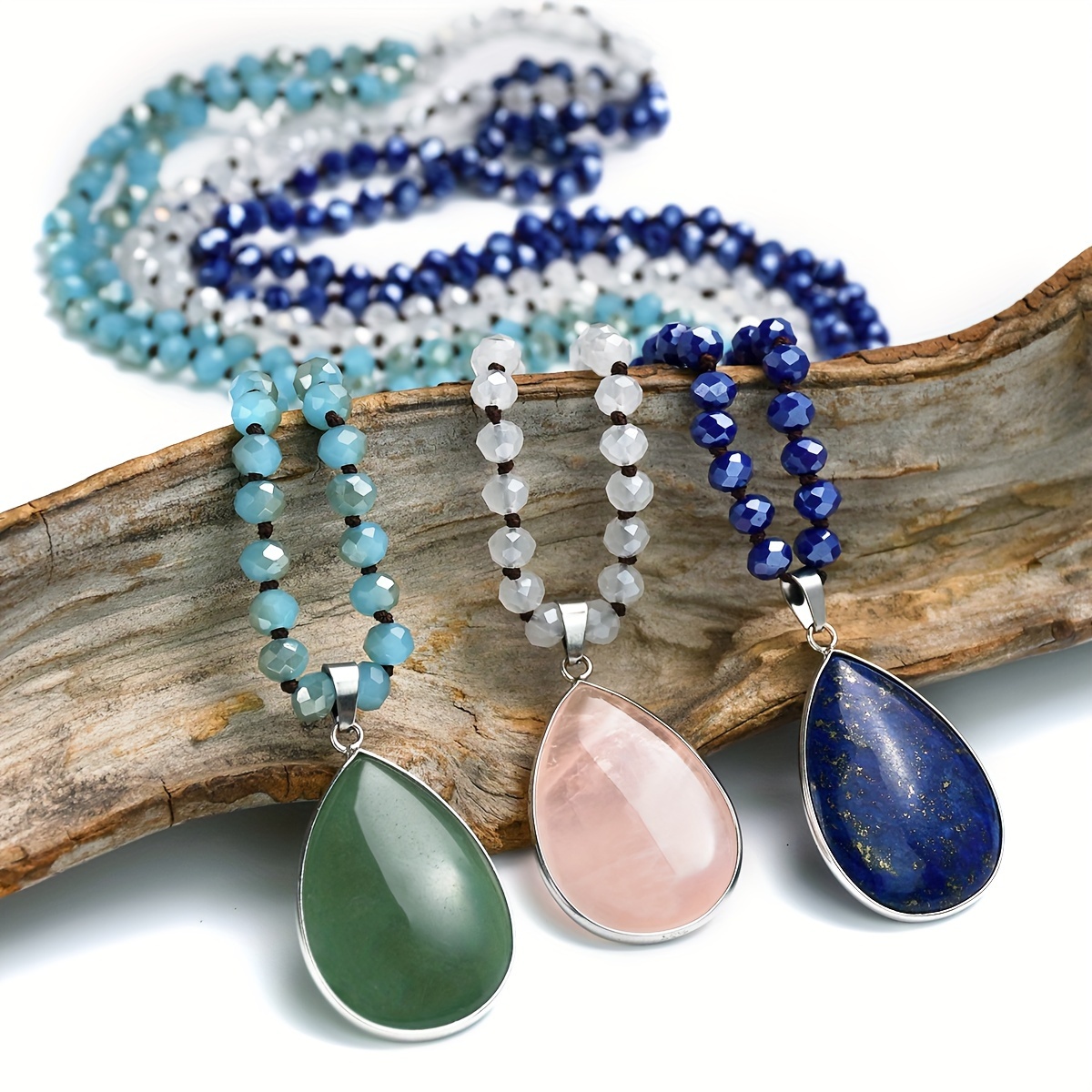 

Stone Aventurine -shaped Pendant Long 's And Sweater And Summer Decoration Day 's Day Jewelry