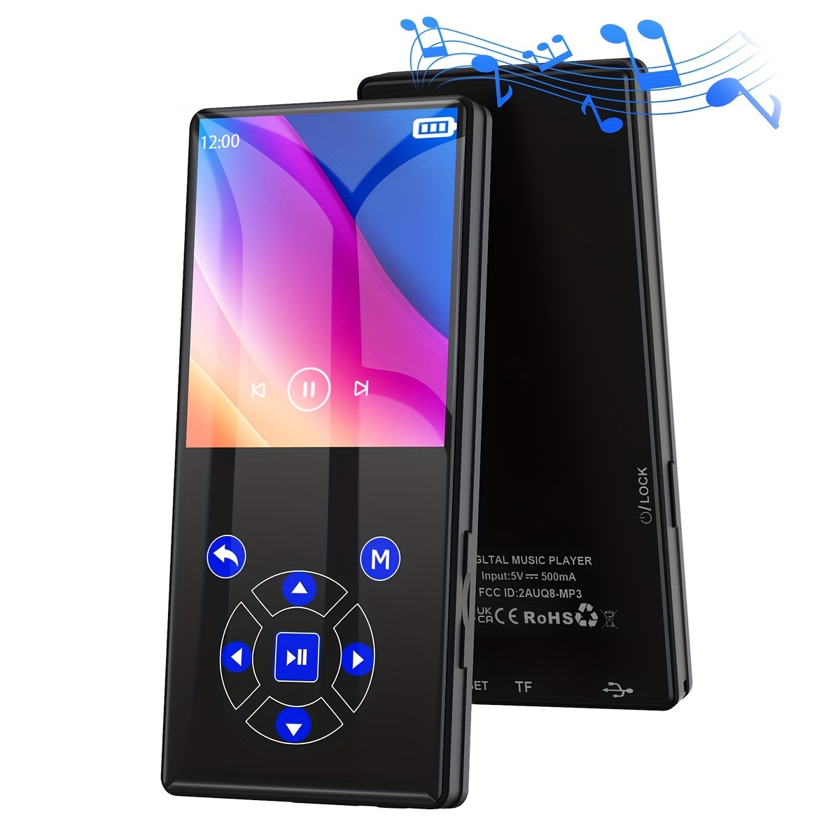 

Mp3 Player Wireless 128gb Music Player Hifi Sound Quality Mp3 Player With Speakers Support Fm Radio Voice Recorder Tf Card Digital Music Players