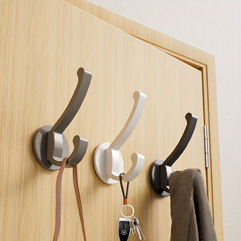 Metal Hooks Strong Self Adhesive Wall Hanging Toilet Clothes - Temu