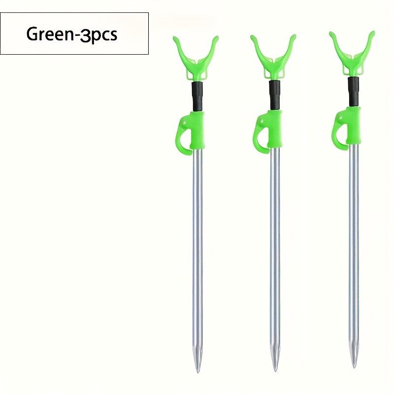 Image of Telescopic & Swivel Y-shaped Fishing Rod Holder – Durable Aluminum Alloy, For , Reservoir Fishing, Sea Fishing (fixed-pole Stand)