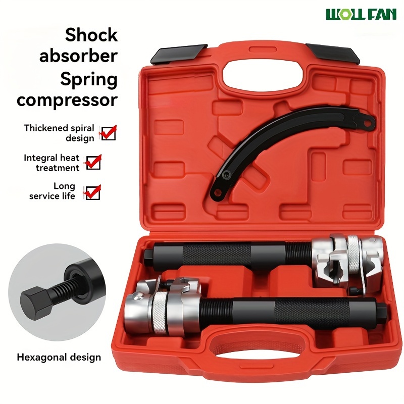 

Wollfan Car Shock Spring Compressor Tool - Special Removal & Installation Kit For Vehicle Maintenance