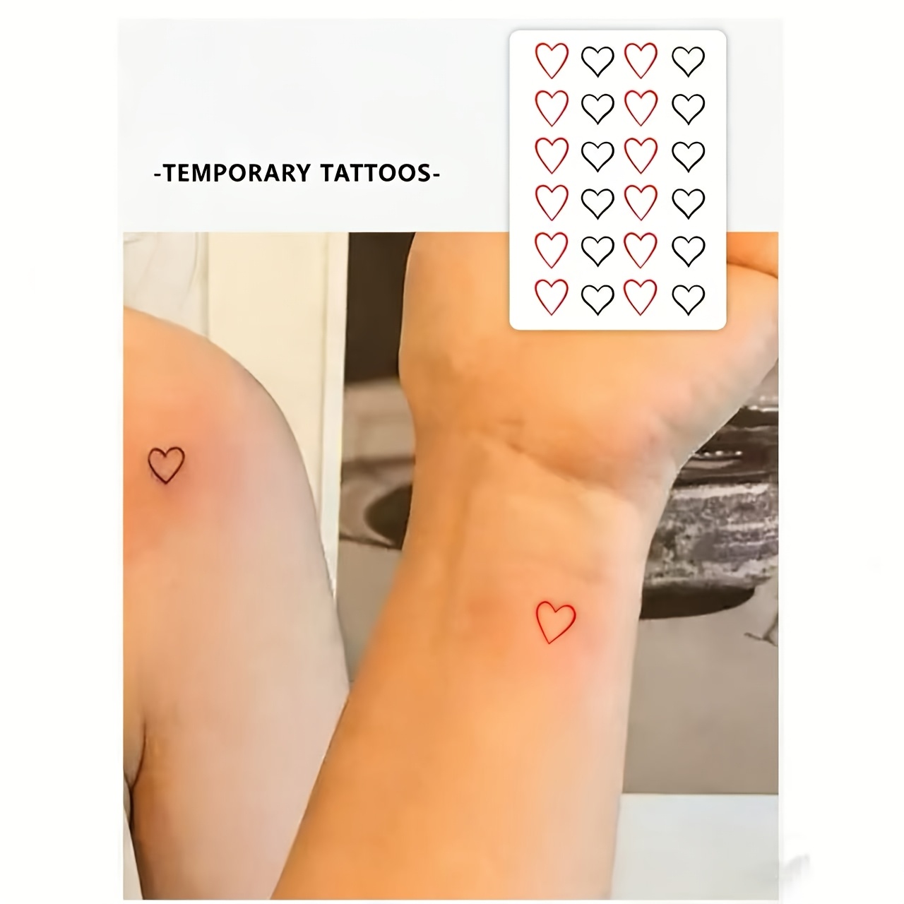 2pcs Waterproof Temporary Tattoo Stickers.