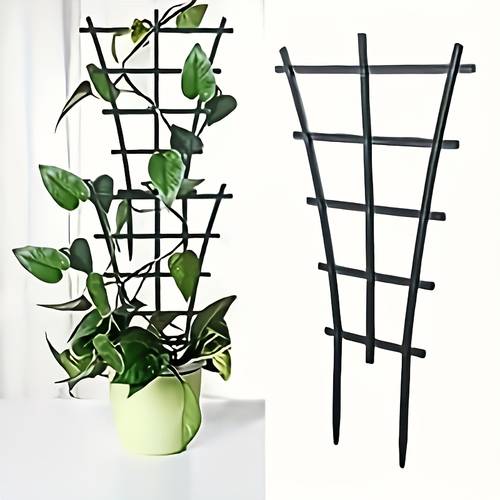 6 3 pcs stackable plant grilles plastic climbing plant support grilles for potted plants indoor climbing plants small climbing plants reusable flower plants rear grille hook growth accessories for home and outdoor use