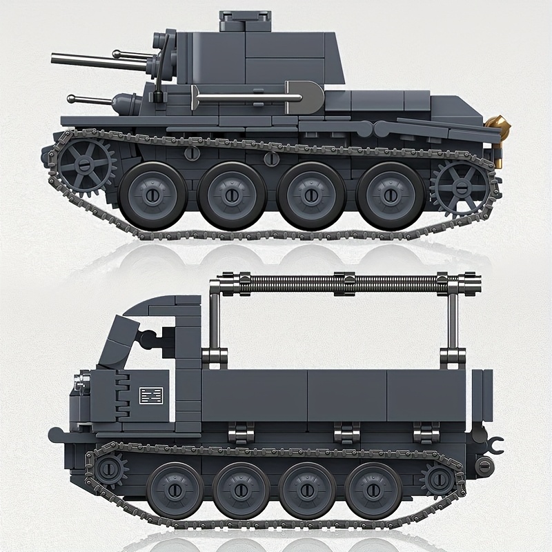 20th Century Classic Tank Building Block Armored Vehicle Educational Toy