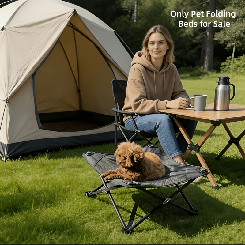 TEMU Foldable Pet Bed, Suitable For Cats And Small Dogs, Portable Foldable Dog Sleeping Pad, Breathable And Soft Travel Cage, Washable