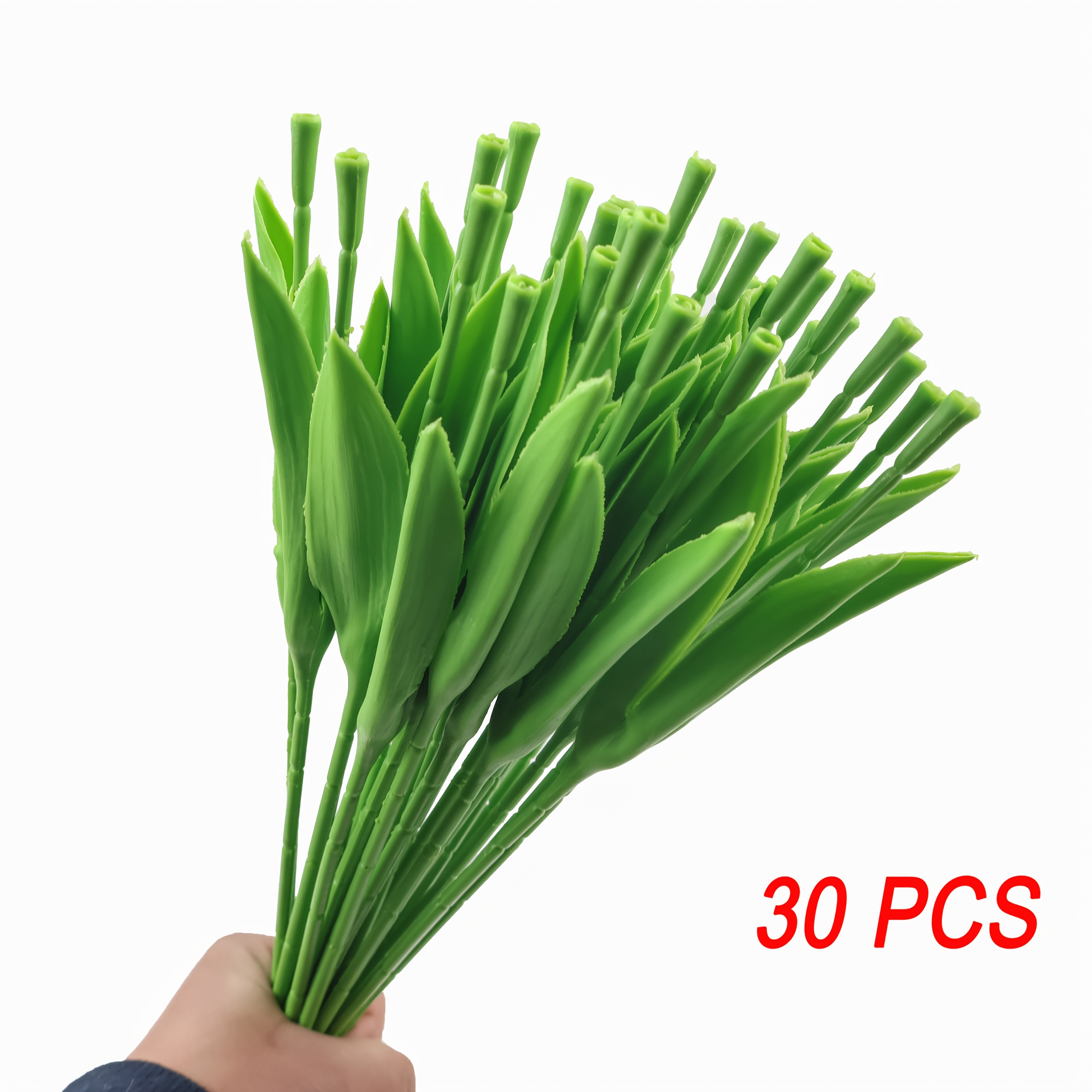 30 st Simulerade Tulpanstjälkar och Bröllopskorsage Material/PVC Högkvalitativ Böjbar Design Heminredning Blomdekoration