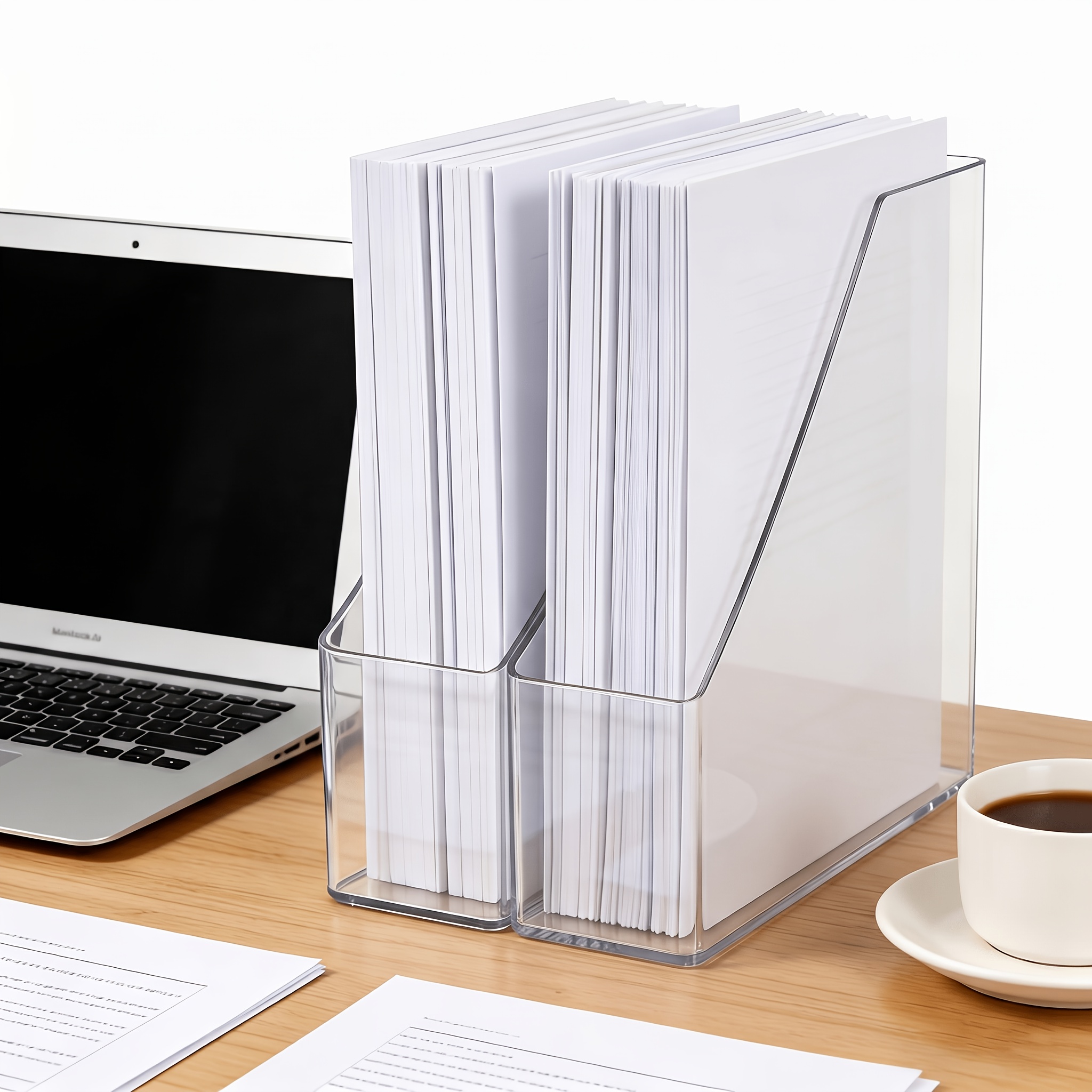 TEMU Portadocumenti , supporto per , pu簷 contenere quaderni, fogli A4, buste, documenti , scatola organizzatrice per libri, per casa e ufficio,