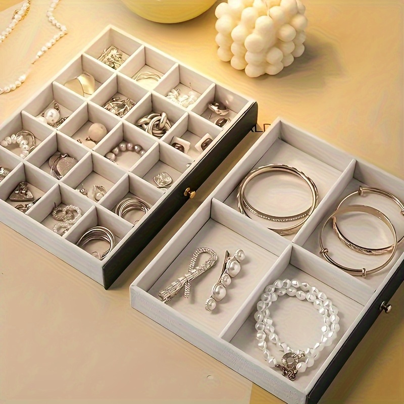 3 tier jewelry box organizer with key lock elegant green   lined compartments secure locking lid for earrings rings necklaces bracelets perfect gift for women home   decor durable synthetic   leather construction large jewelry box keepsake holder sophisticated design   leather   jewelry boxes Product details 6