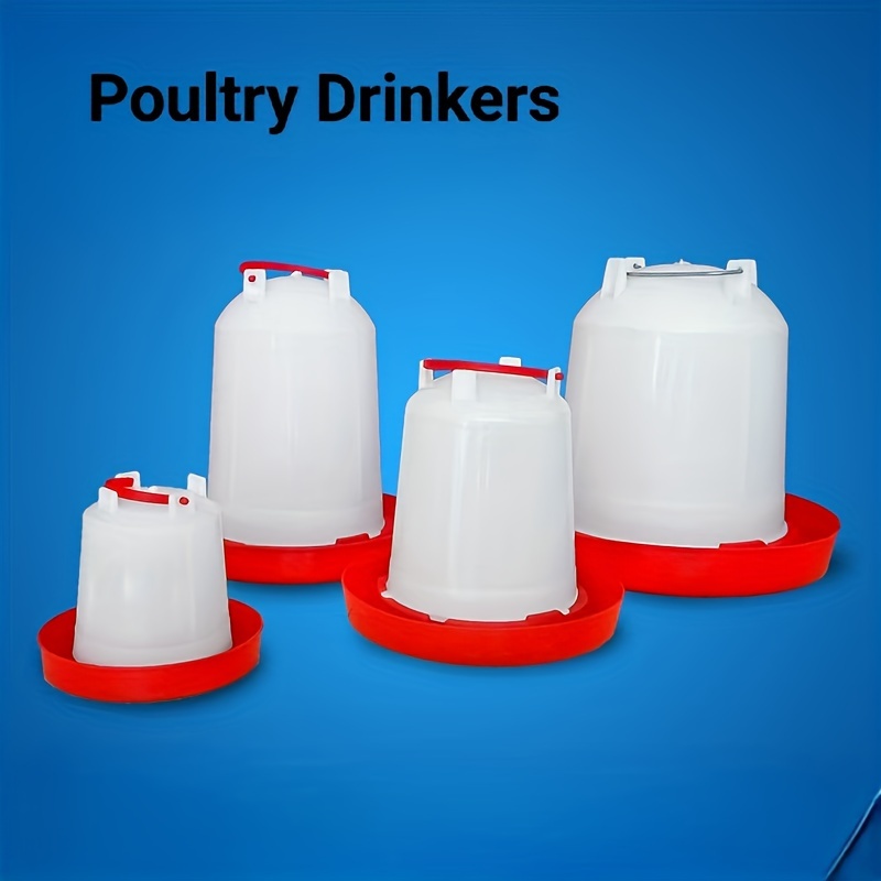 

Plastic Poultry Waterers - Non-electric, Battery-free Chicken Drinkers, Large/medium/