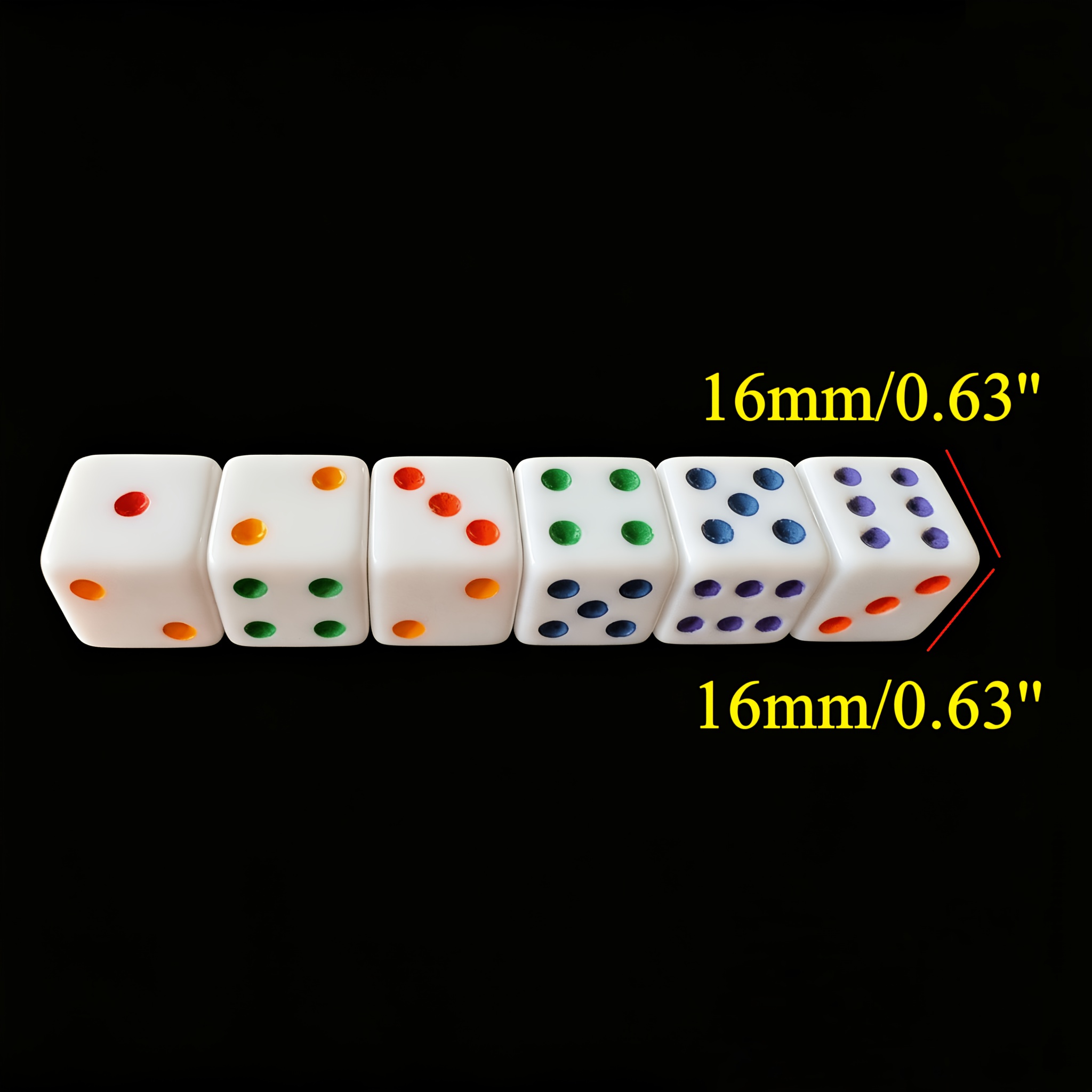 24pcs Standard White Acrylic Polyhedral Dice Set