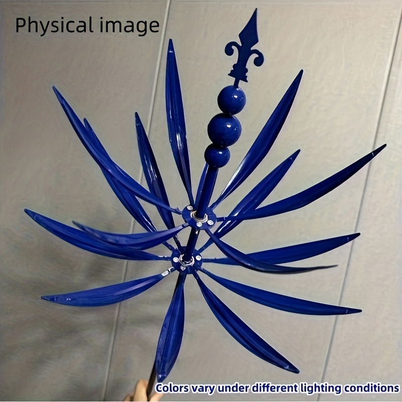 

New Metal And Iron Windmill Crafts, Halo Wind Rotator, 3d Gyroscope Windmill, Gardening Ground Plug