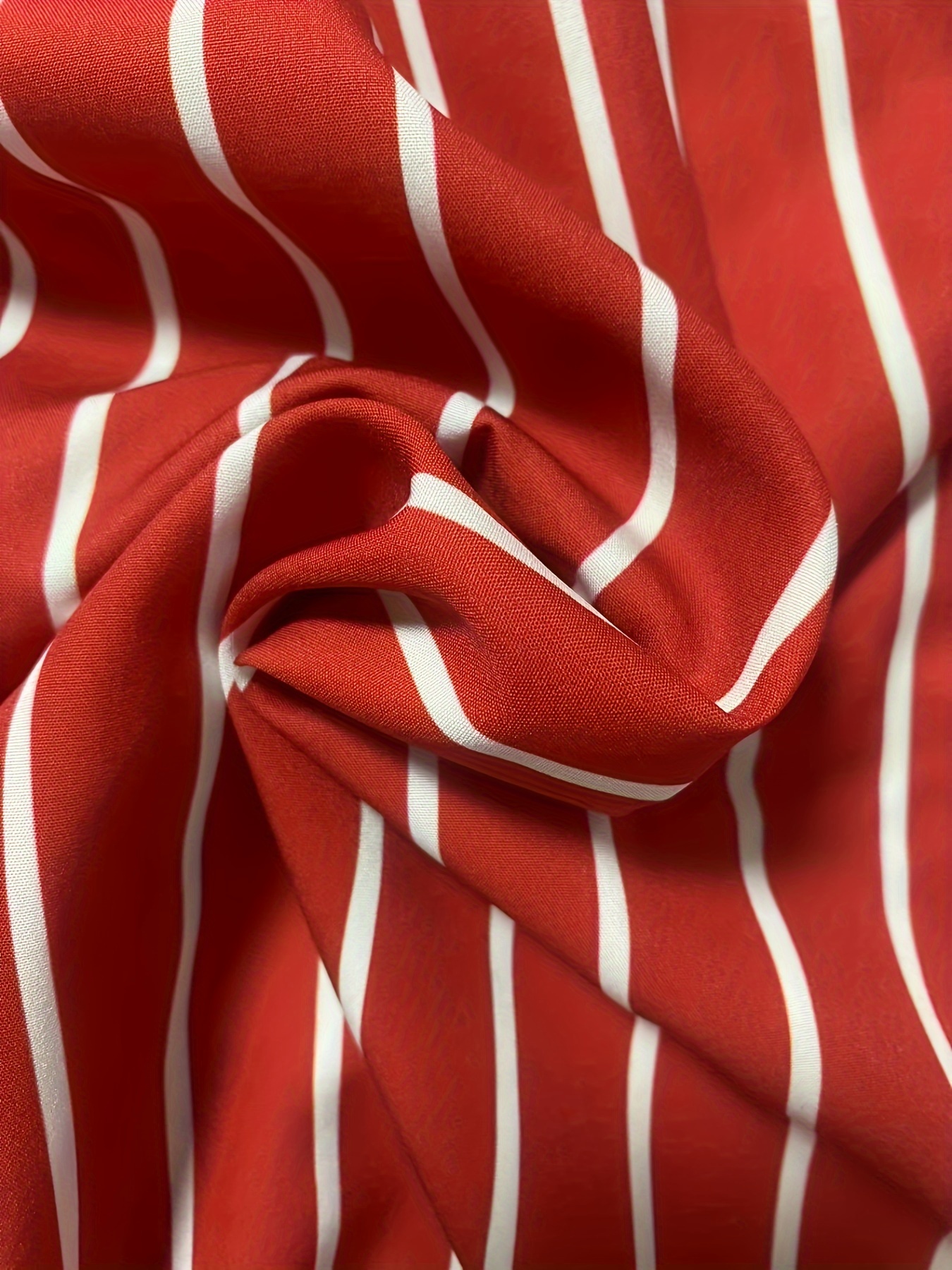 Plus Size Men's Casual Shirt With Striped Print, Long Sleeve Shirt For Various Occasions