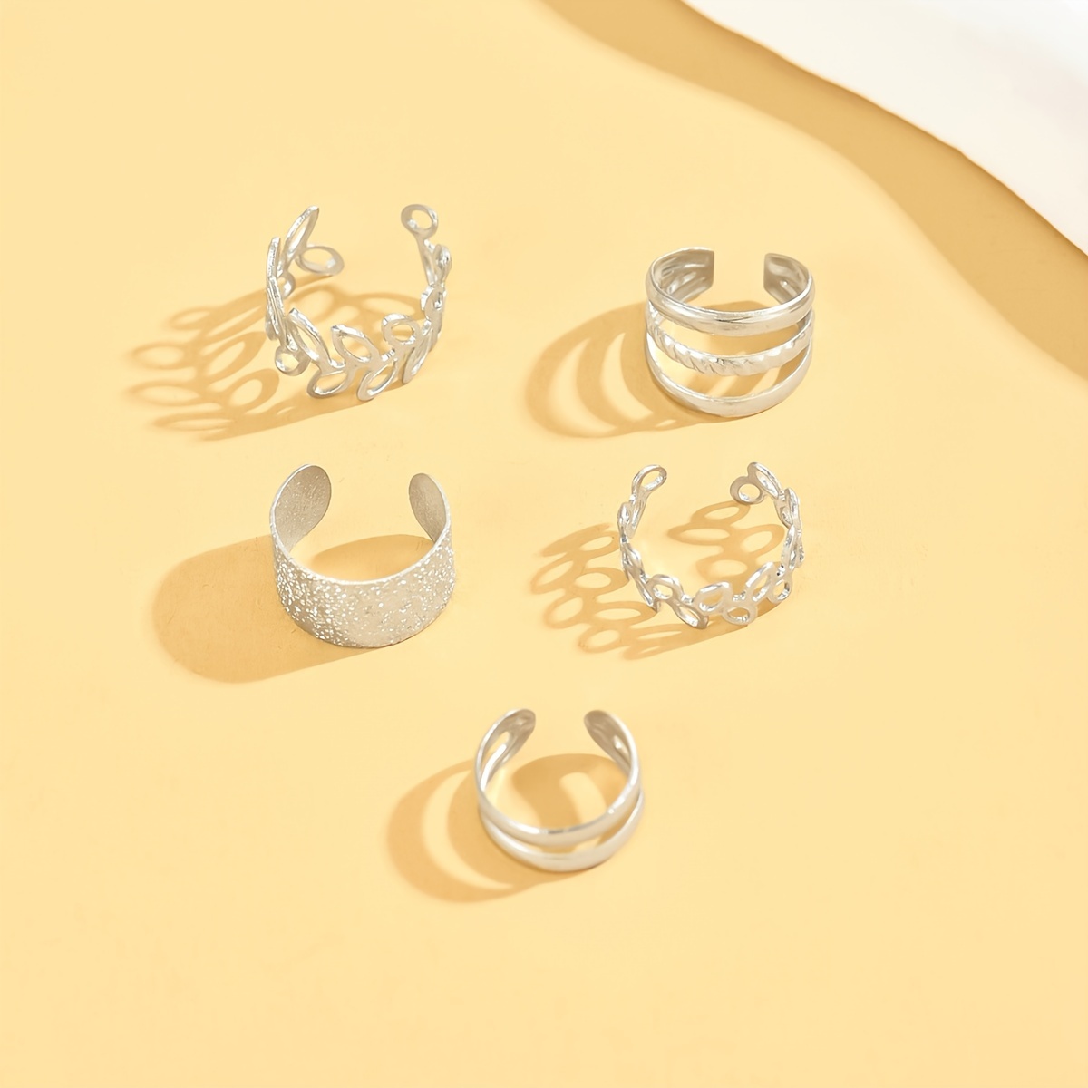 5 European & American Ear Cuffs Set