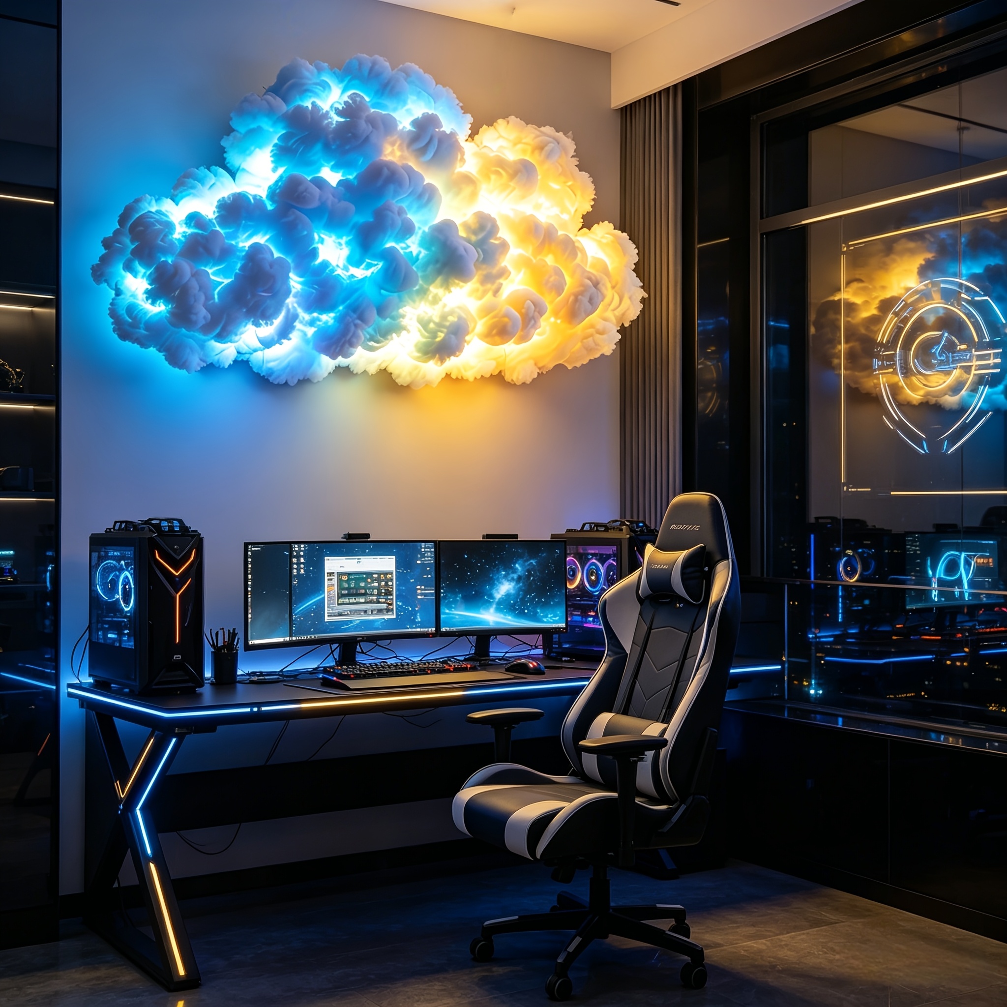 RGB Fantasy Thundercloud Light with Music Sync Features
