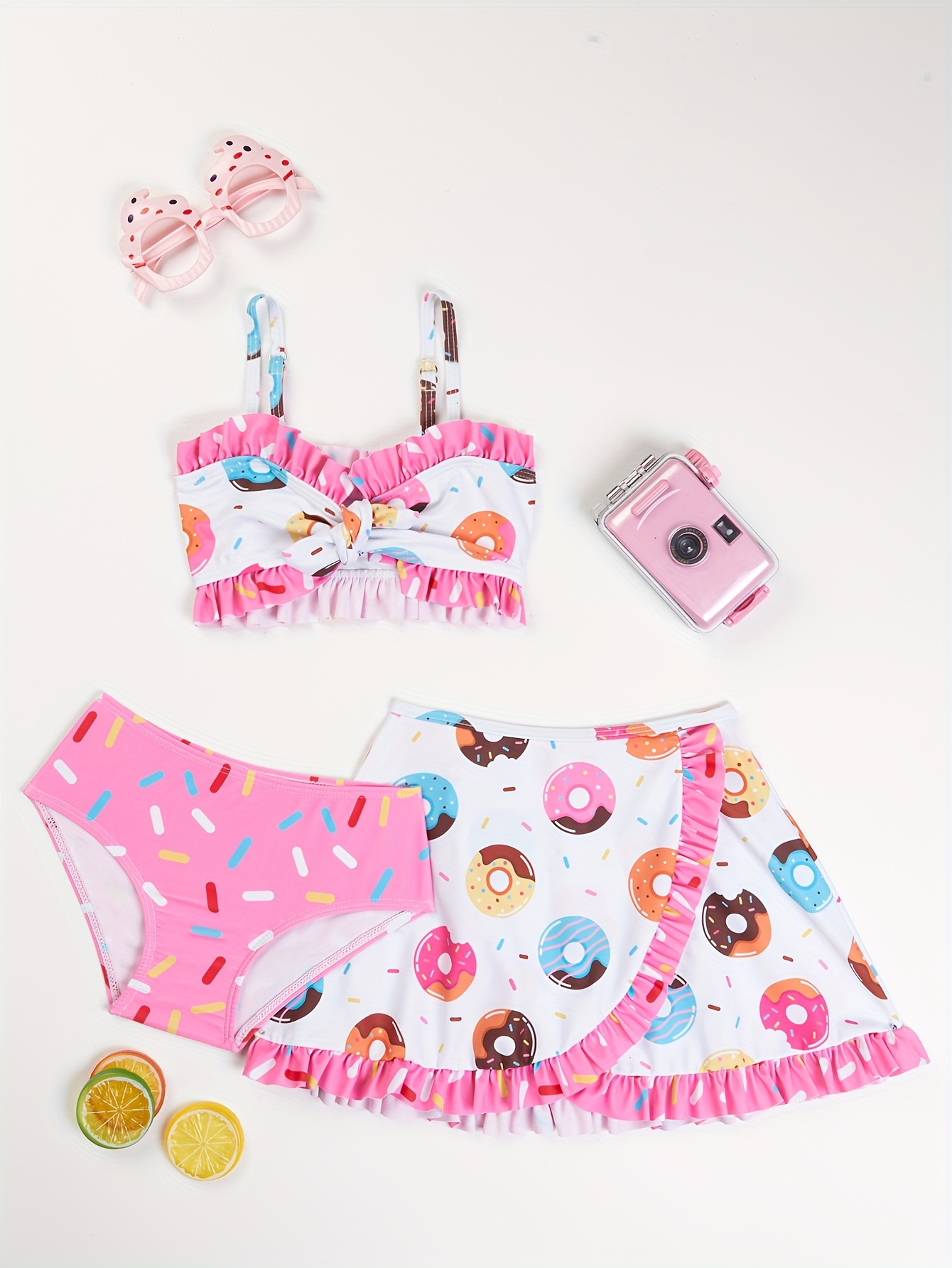 Toddler Girls Bikini Tankini Swimsuit Cold Shoulder Ruffle - Temu