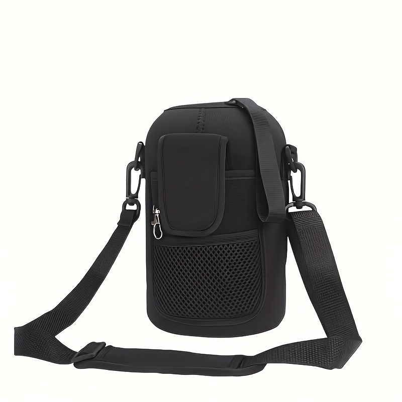 64 Oz Large Water Bottle Sleeve Neoprene Water Bottle Holder Organizer With Shoulder Strap (bag )