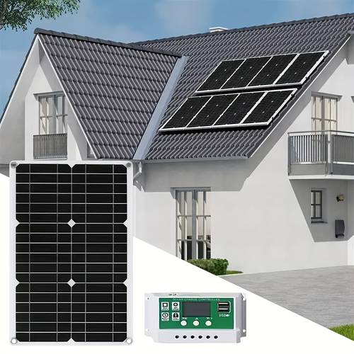 600w 6v 12v 18v solar panel with 100a mppt controller dual usb output extension cord w battery clips portable solar charger for home car motorcycle tablet phone mounting free gifts solar charging station sleek solar panel charging controller solar phone charger