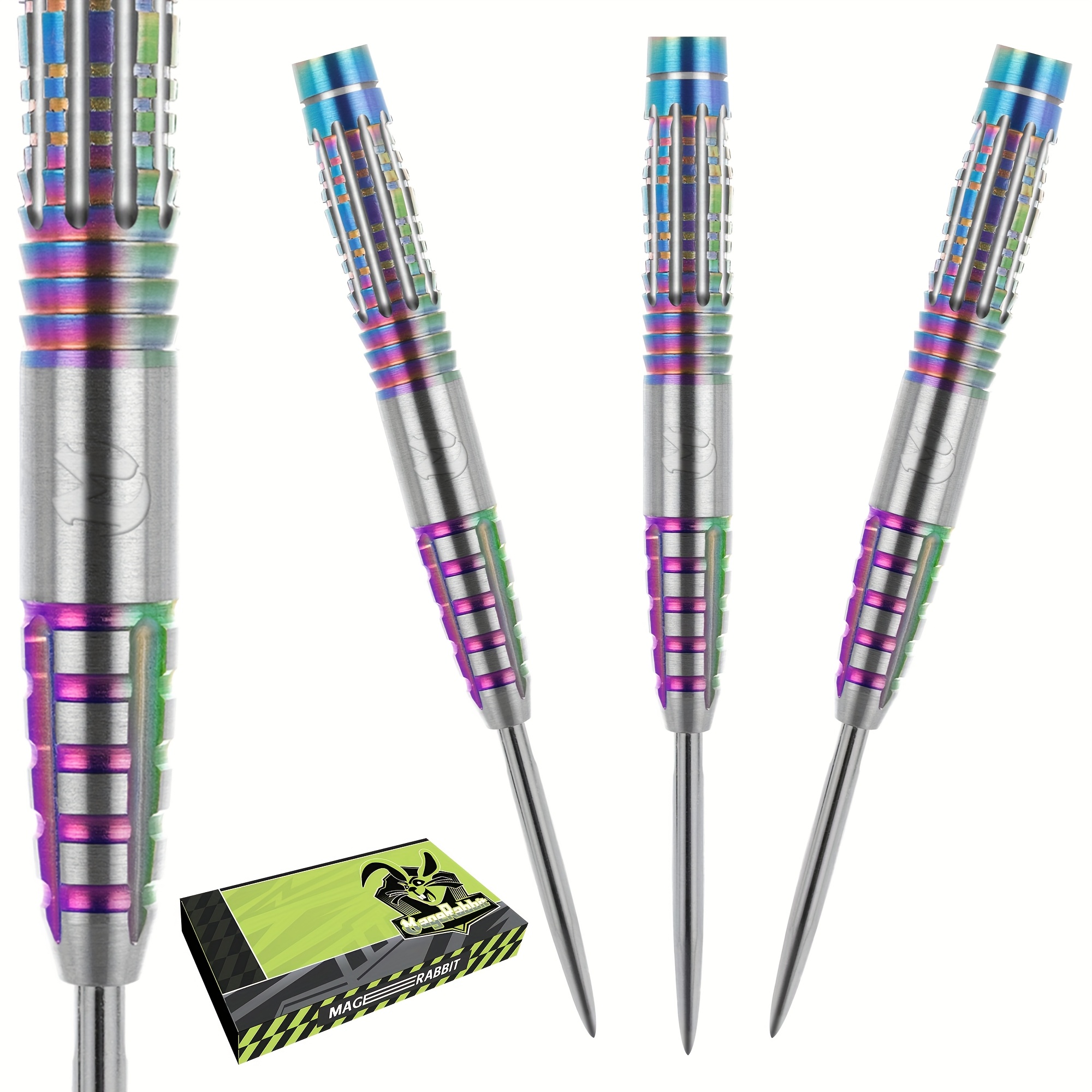 

Magerabbit Premium 23g/0.8oz Professional Darts - 90% Steel Tip, Barrels For & Control